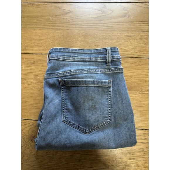 J Jill Jeans Size 12 Authentic Fit Blue Slim Ankle Denim Stretch Preppy Modern - Picture 15 of 16